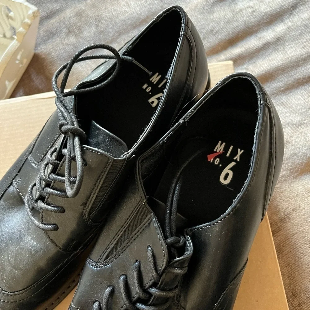 Men’s MIX No. 6 Black Leather Oxfords - Size 11M